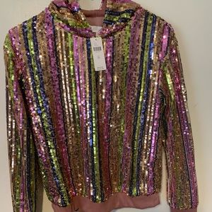 Brand new sequin Anthropologie sweatshirt/top!